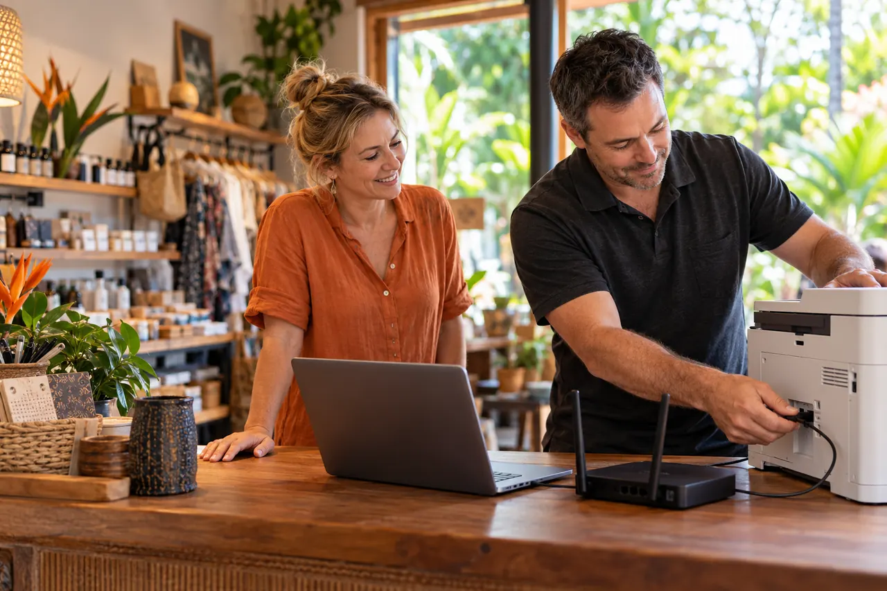 Illustrative scene for In-Person Computer Help
